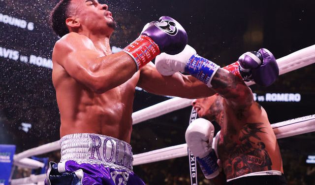 Davis defiende el título de peso ligero de la AMB con nocaut técnico de Romero
