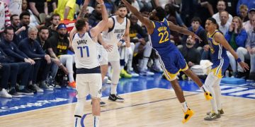 Doncic y Mavs evitan la barrida con victoria 119-109 sobre Warriors