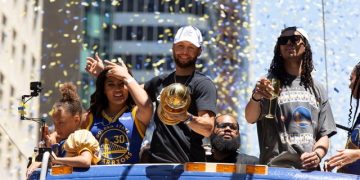 Los aficionados de Golden State celebraron su cuarto título de la NBA