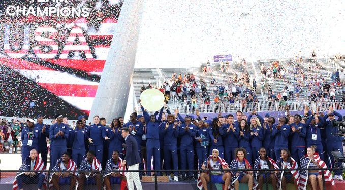 EEUU arrasó en el medallero del Mundial de atletismo de Eugene