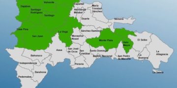 COE mantiene a 11 provincias en alerta verde por incidencia de una vaguada