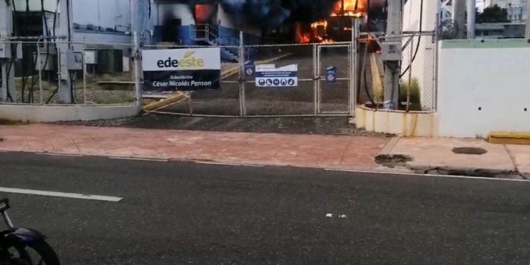Explosión en subestación eléctrica afecta zona metropolitana de SD y a Haina