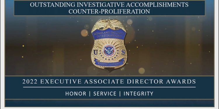 La PETT recibe premio de Oficina de Investigaciones del Departamento de Seguridad Nacional de Estados Unidos