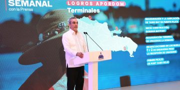 Presidente Abinader asegura nunca antes se había iniciado un proceso de transformación y de cambios tan amplio en los muelles del país, como ahora